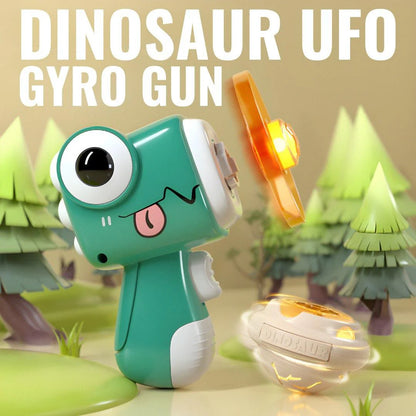 Dinosaur UFO Gyro Flying Disc Helicopter Toy