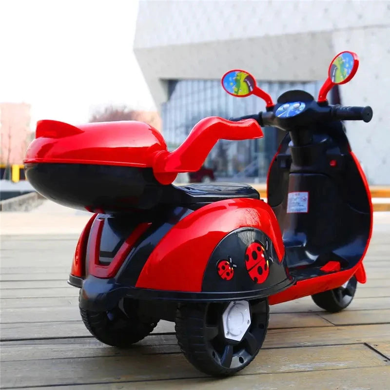 6V Lady Bug Electric Rechargeable Scooter For Kids