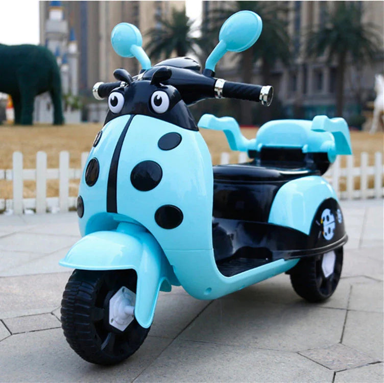 6V Lady Bug Electric Rechargeable Scooter For Kids