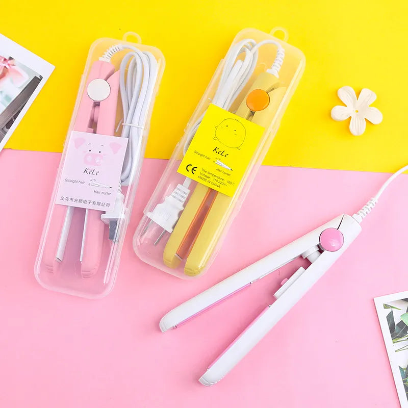 Mini Hair Straightener Power Girl 2 in 1 Hair Curler Straightening Tools