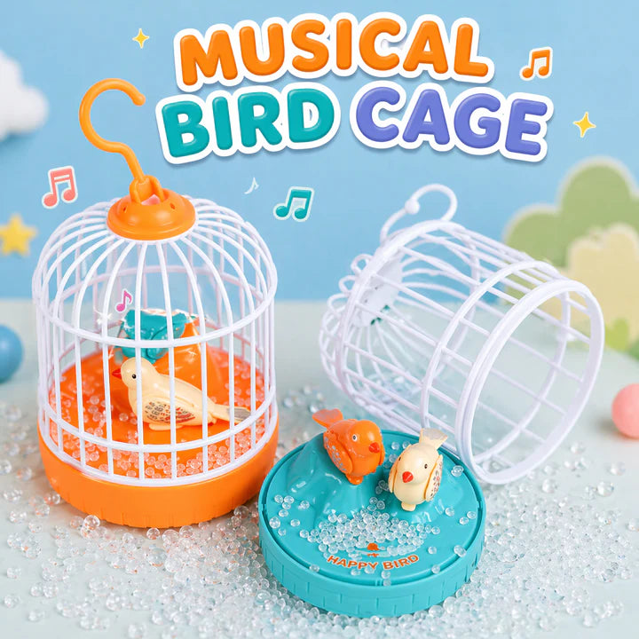 Singing Bird Cage Voice Control Electric Bird Toy Interactive Kids Toy