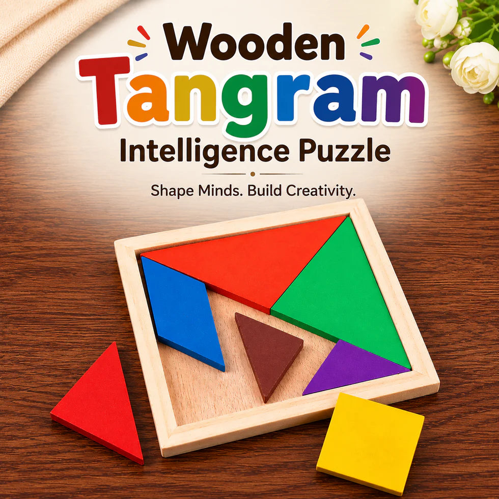 Wooden Tangram Intelligence Puzzle For Kids
