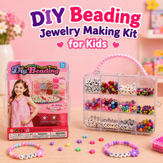 DIY Beading Jewelry Making Kit for Kids