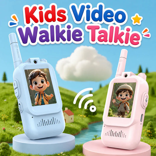2Pcs Rechargeable Kids Video Walkie Talkie