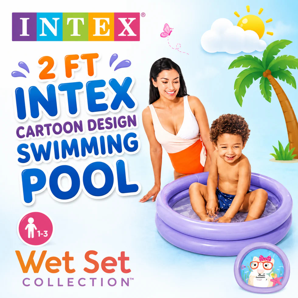 Intex Cartoon Design Inflatable Baby Pool For Kids