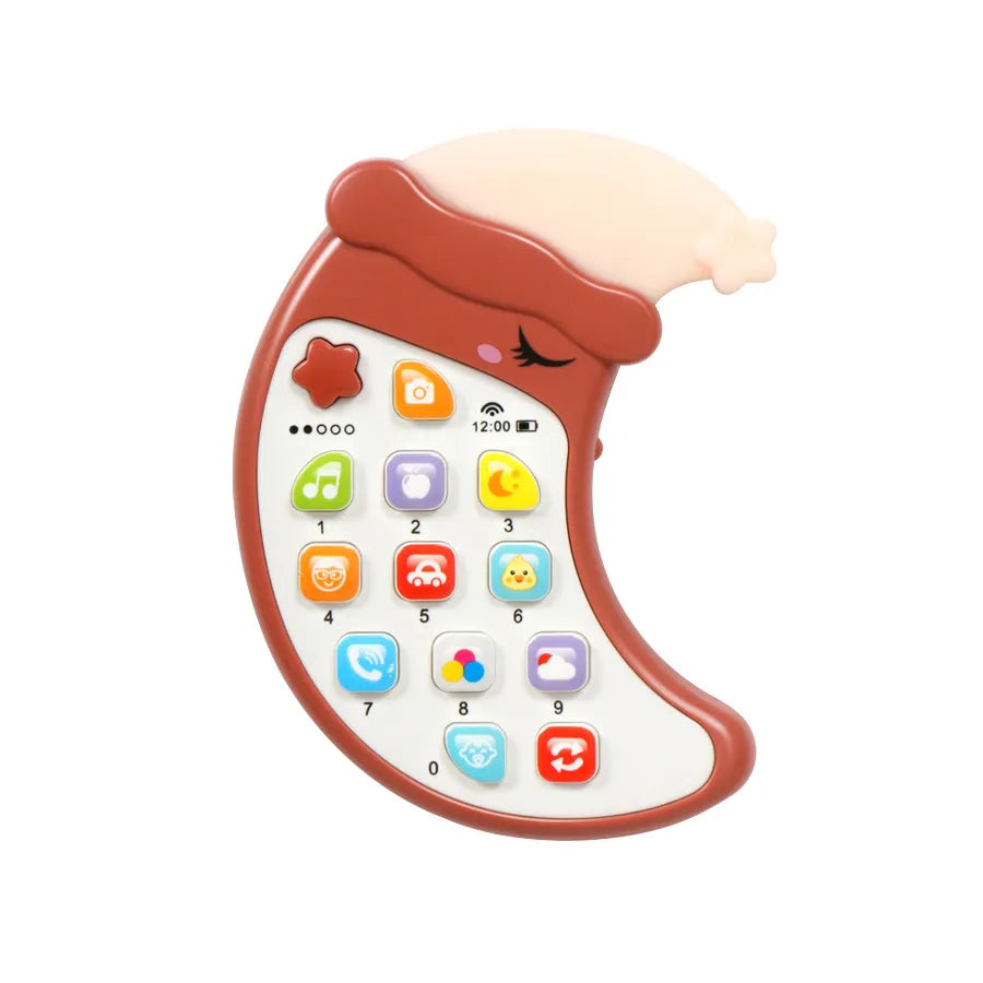 Children's Music Early Education Mobile Phone Educational Toy with Baby Teether
