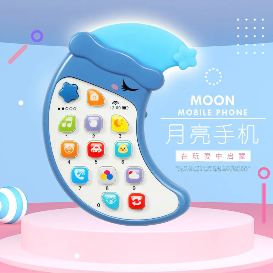 Children's Music Early Education Mobile Phone Educational Toy with Baby Teether