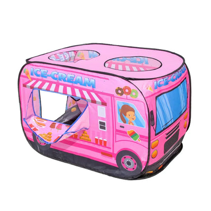 Children's home indoor-outdoor tent play house car themed tent house role-playing ball pool tent surprise gift for girls and boy