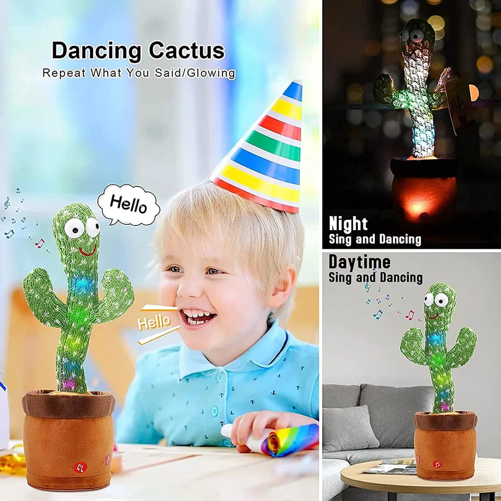 Cute Dancing and Talking Cactus Toy For Kids