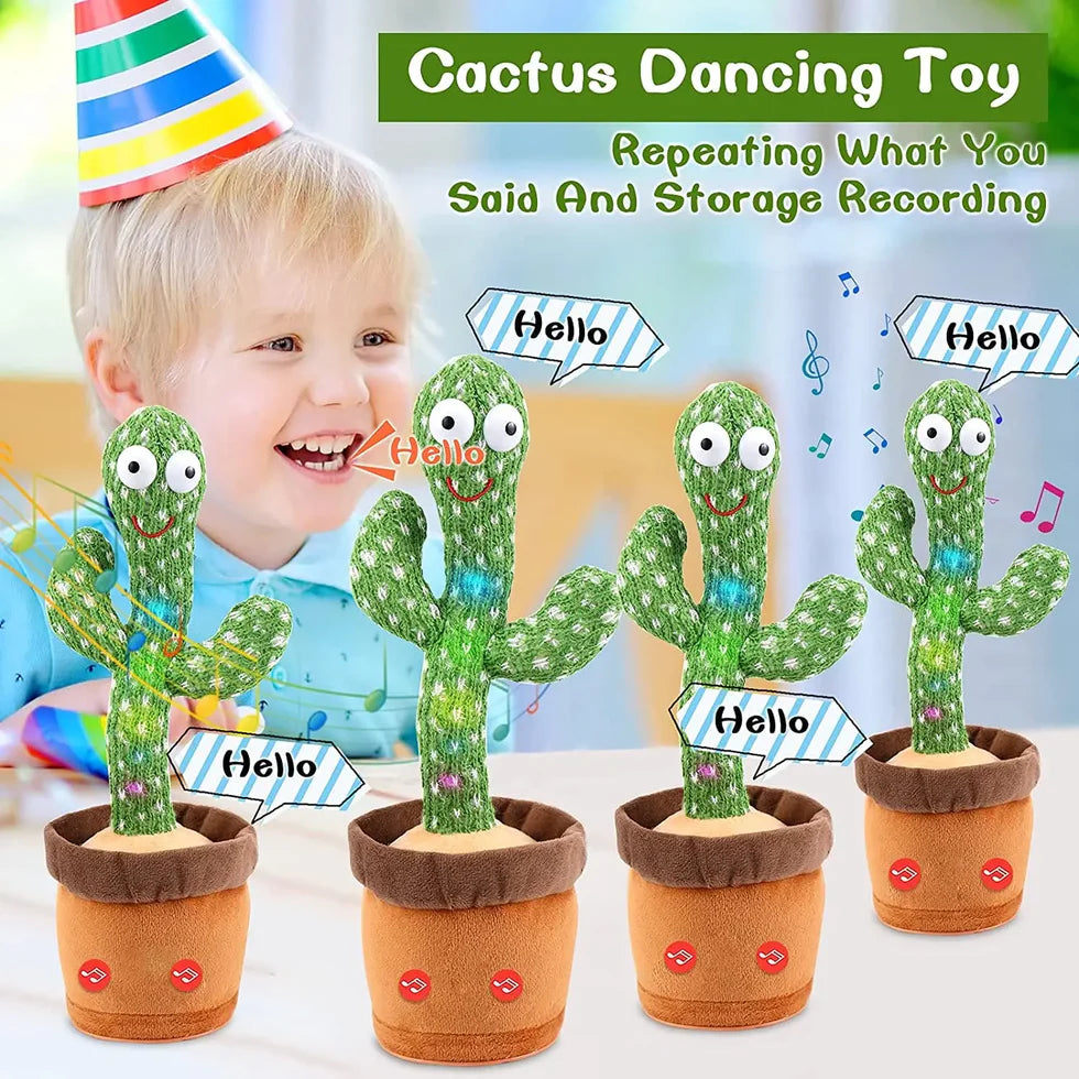 Cute Dancing and Talking Cactus Toy For Kids