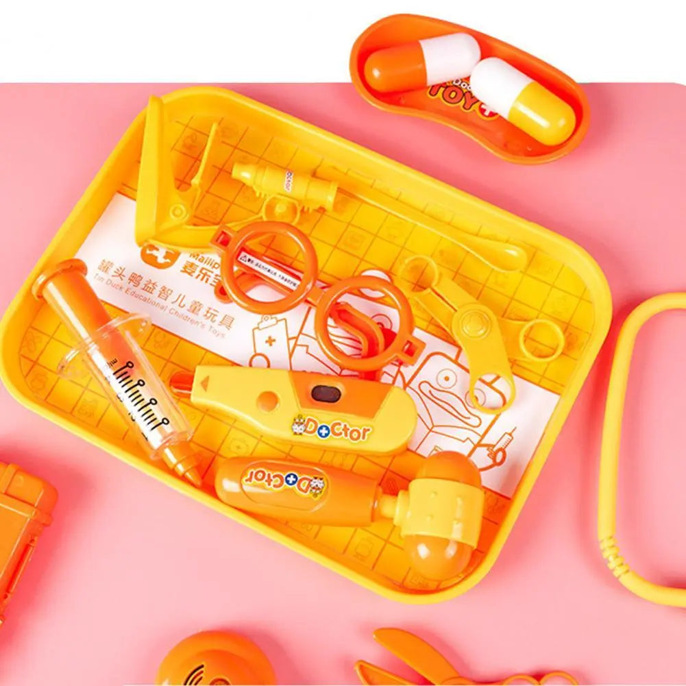 Portable Medical Doctor Tray Set Toy for Kids
