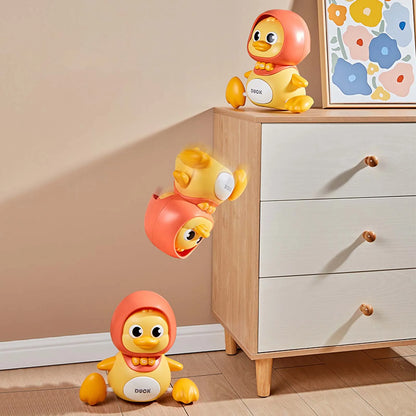 Electric Cute Swinging Duck Magnetic Connection Children's Learning To Climb Little Yellow Duck Puzzle Toy Crawling Ducks Toy