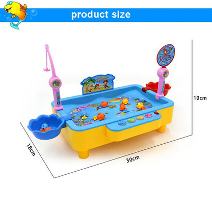 Magnetic Electric Fishing Game with Music Children Water Baby Toys Gift