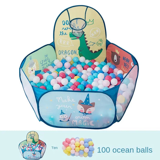 Foldable Baby Ocean Ball Pool Children's Tent Swimming Pool Baby Children's Colorful Ball Small Pitcher Ball Pool