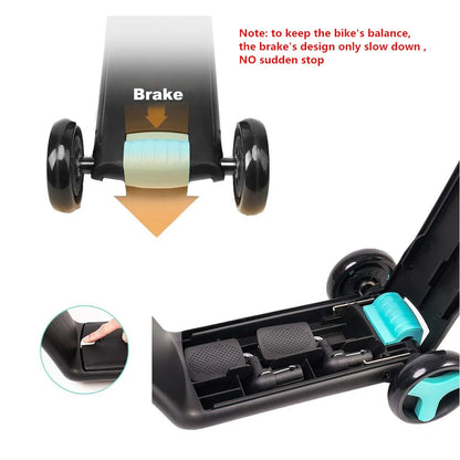 Children Scooter Tricycle Baby 3 In 1 Balance Kids Bike Ride