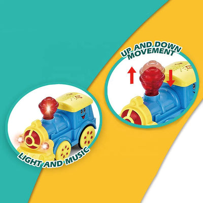 Electric Train Track Set With Light & Sound