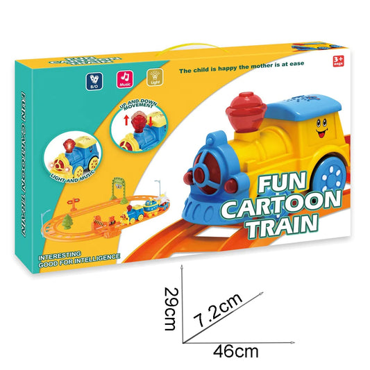 Electric Train Track Set With Light & Sound