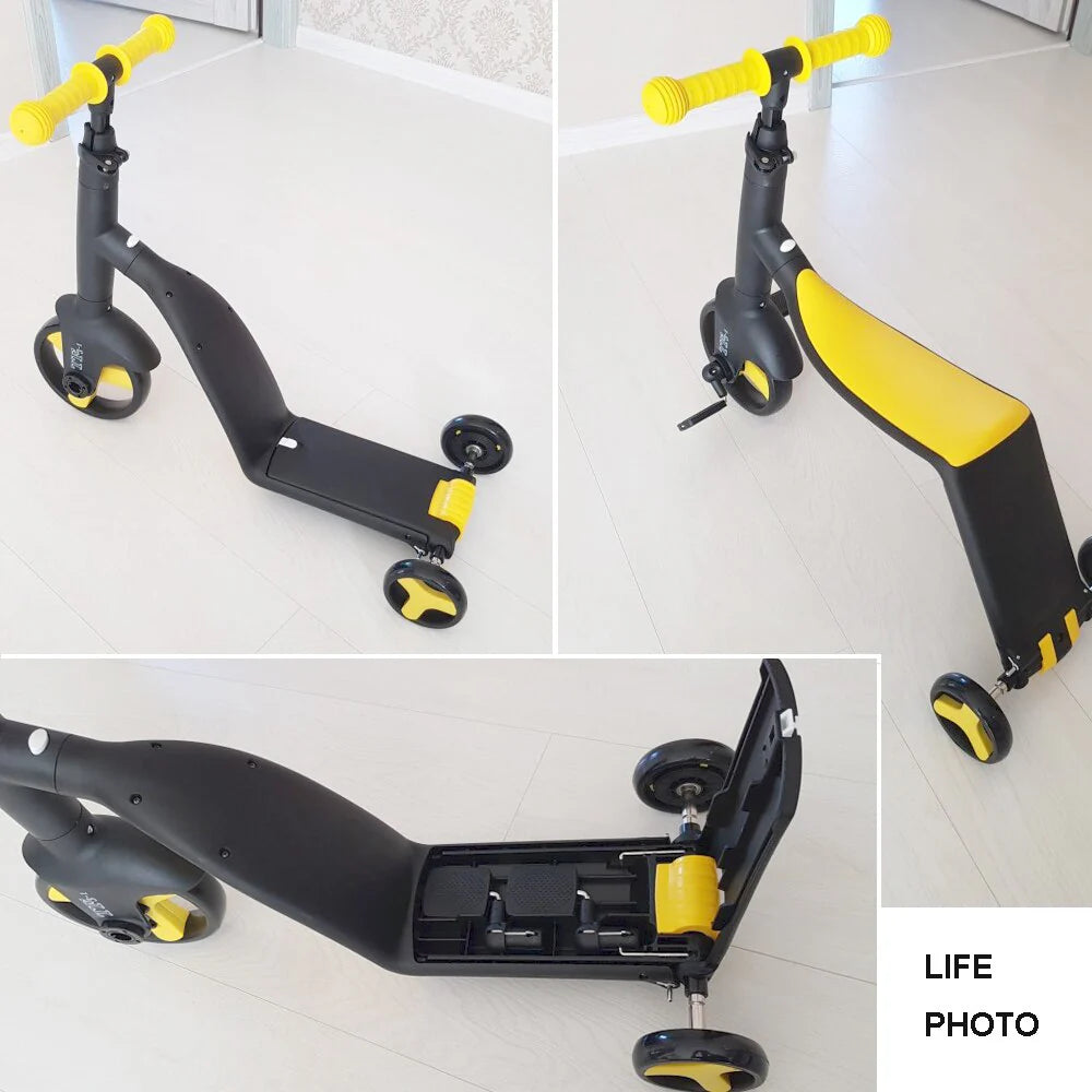 Children Scooter Tricycle Baby 3 In 1 Balance Kids Bike Ride