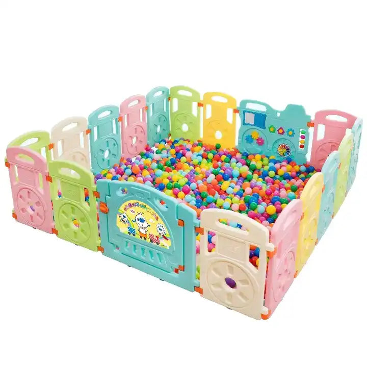 Play Children Cheap Play Yard Kids Portable Foldable Playpen Fence Plastic Baby Playpen