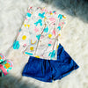 Baby Girls Cotton Frock Summer Colors 2PC Set