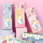 3D Unicorn Themed Double-Sided Magnetic Geometry Box with dual Sharpeners, Fancy Pencil Case for School kids-Boys and Girls
