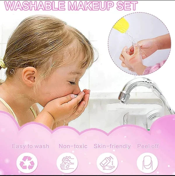 Pretty Portable Mermaid Cosmetic Makeup Beauty Set For Girls Play