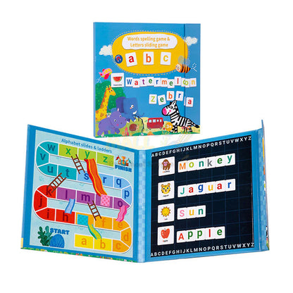 Magnetic Words Spelling And Letter Sliding Game Book