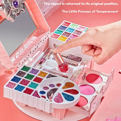 Kids Makeup Set Box Toy For Girl Washable Make Up Kits