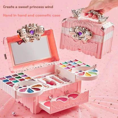 Kids Makeup Set Box Toy For Girl Washable Make Up Kits