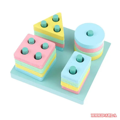 Montessori Toys Baby 0-12 Months Wooden Baby Sensory Game Baby Development Educatief Learn Toys Cube Game for Babies