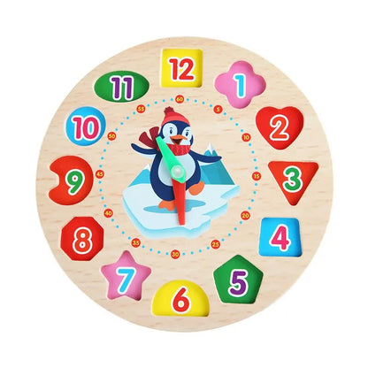Montessori Wooden Clock Toys for Babies