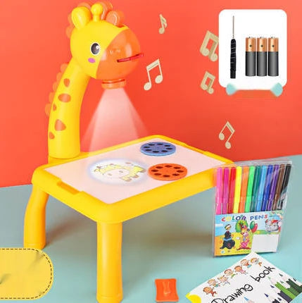 Drawing Projector Table Giraffe Style, Trace And Draw For Kids Preschool Learning And Education