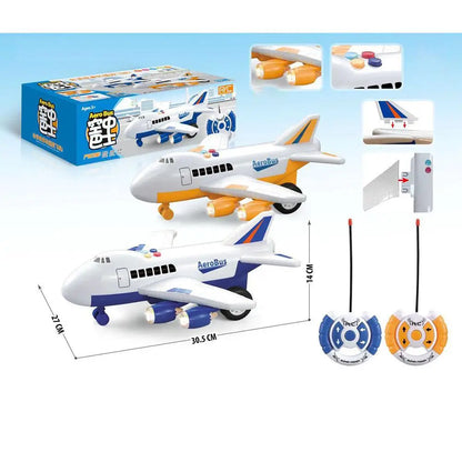 Remote Control Four-channel Large Plane Story-telling Steering Wheel Rc Plane For Kids Birthday Gifts
