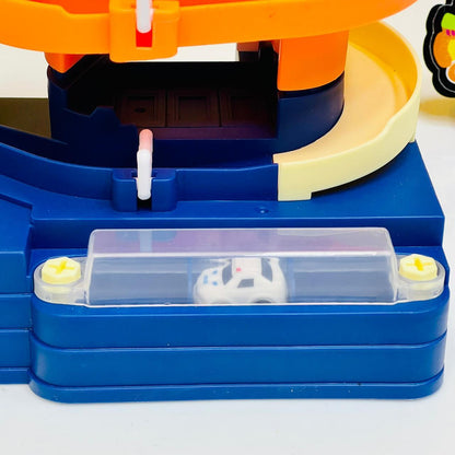 Kids Toys Electric Lift Rail Car Parking Toy Montessori Boys Girls Racing Cars Mechanical Adventure Table Game For Children Gift