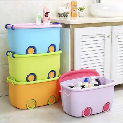 Aqua Multi-Purpose Plastic Extra Large Toy Box Storage Container Box