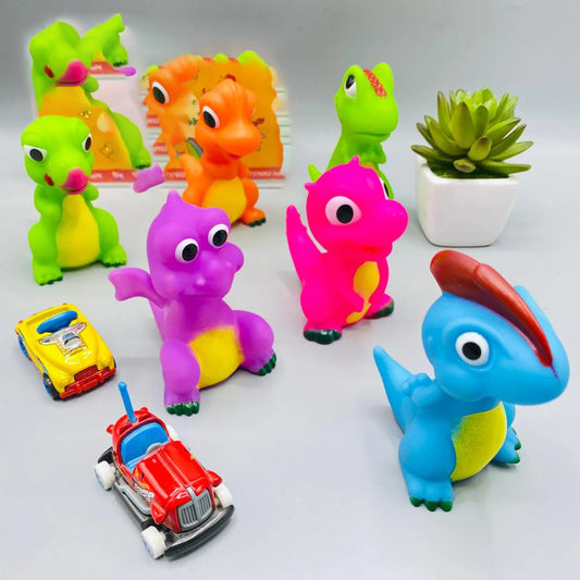 Dino Shaped Baby Bath Chuchu Toy For Babies