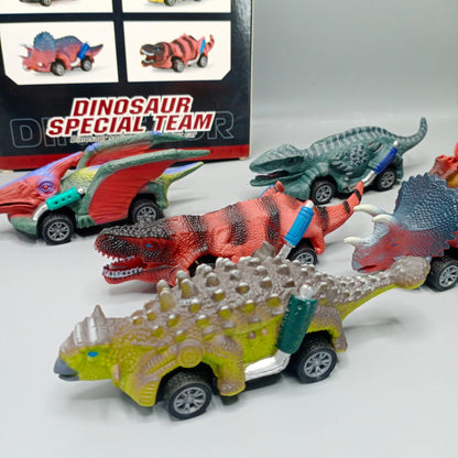 Motorcade Dinosaurs Special Team Toys for Boys and Girls, Pack of 6