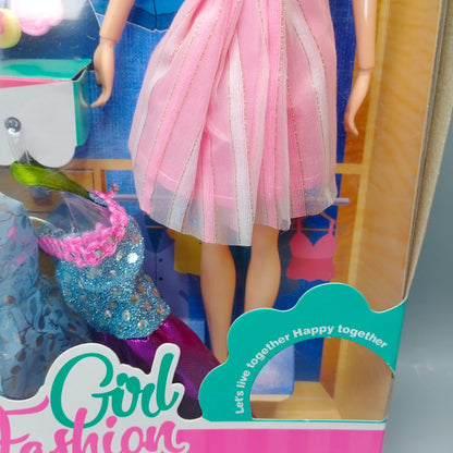 Lovely And Sweet Fashion Girl Doll with her Baby For Kids Play