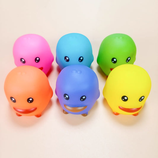 Cute Chu Chu Baby Bath Toy Colorful Soft Rubber, Funny Toys