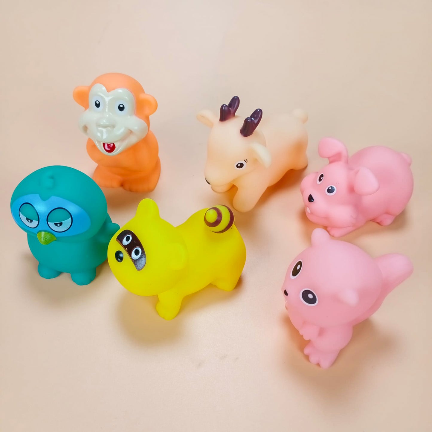 Cute Chu Chu Baby Bath Toy Colorful Soft Rubber, Funny Toys