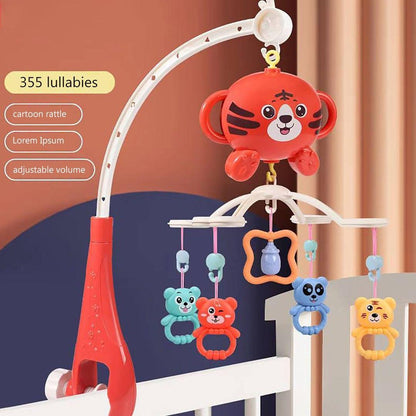 Happy Bed Bell For New Born Baby Toys Rotation Crib Hanging Toy