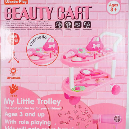 Kitchen Tea Cart Trolley With Kitchen Accessories For Kids Play and Entertainment