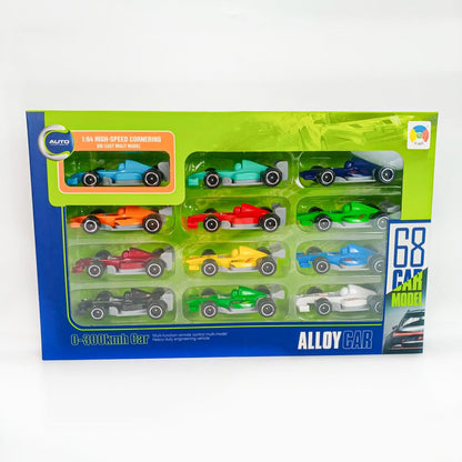 Pack of 12 Heat Waves Die-cast Car 68 Model