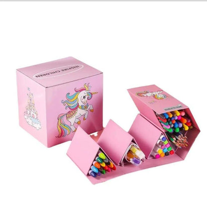 UNICORN & SPACEMAN COLORING KIT _ 83 PC's