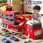 Fire Track Set With 6Pcs Mini Metal Cars With Light and Sound