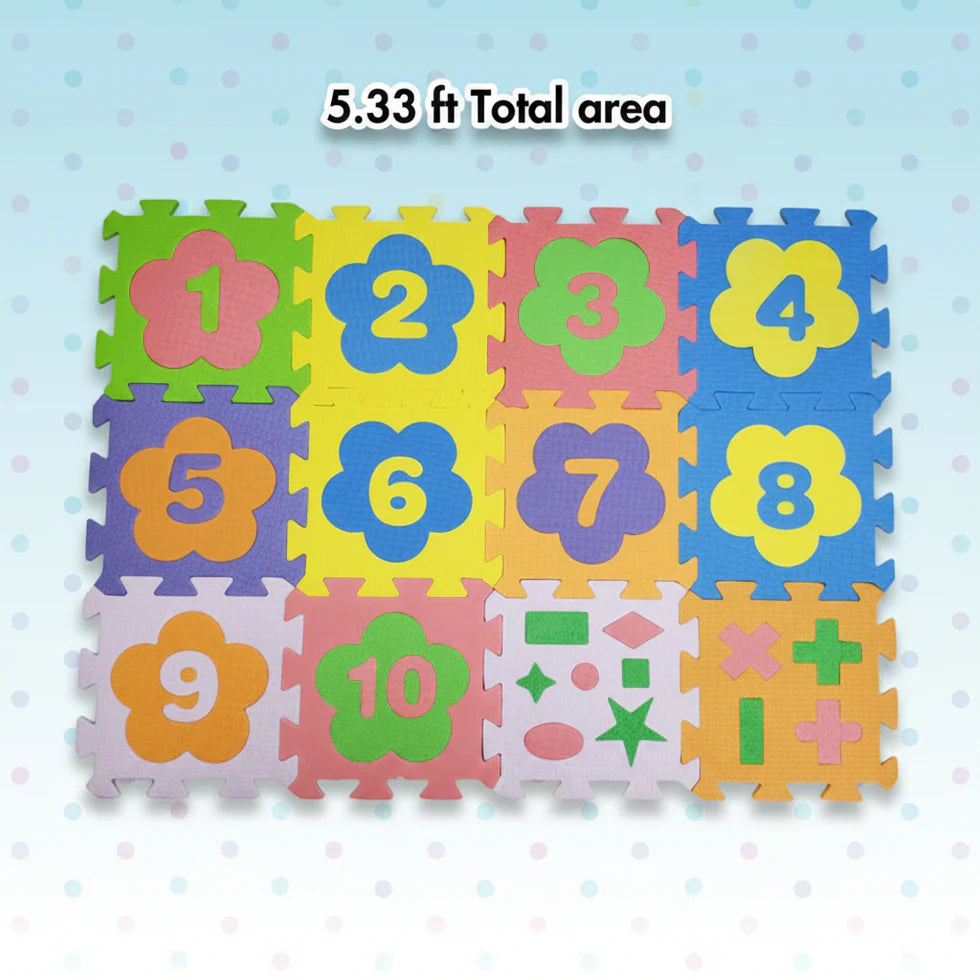 Alphabet, Numbers, Signs & Shape Foam Puzzle Mat for Kids