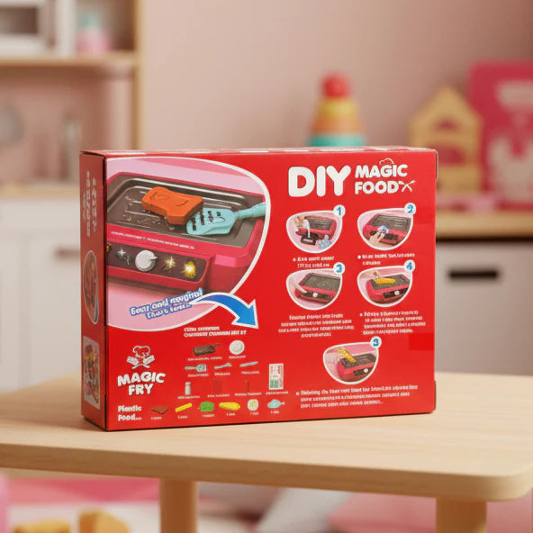 DIY Pretend Play Cooking Food Kitchen Toy Set for Kids