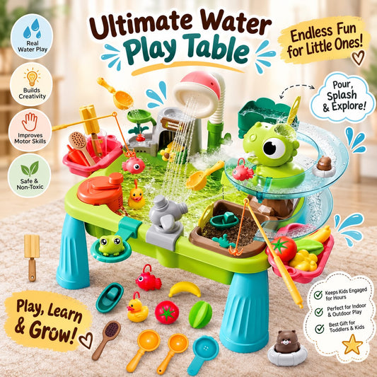 Toddler Water Table with Pump