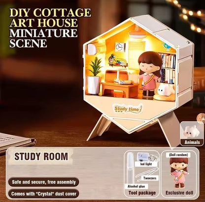 6 in 1 DIY Mini Creative Doll House With 1 Surprise Gift