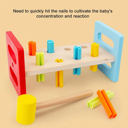Pound A Peg Toy Pounding Bench Toy With Hammer